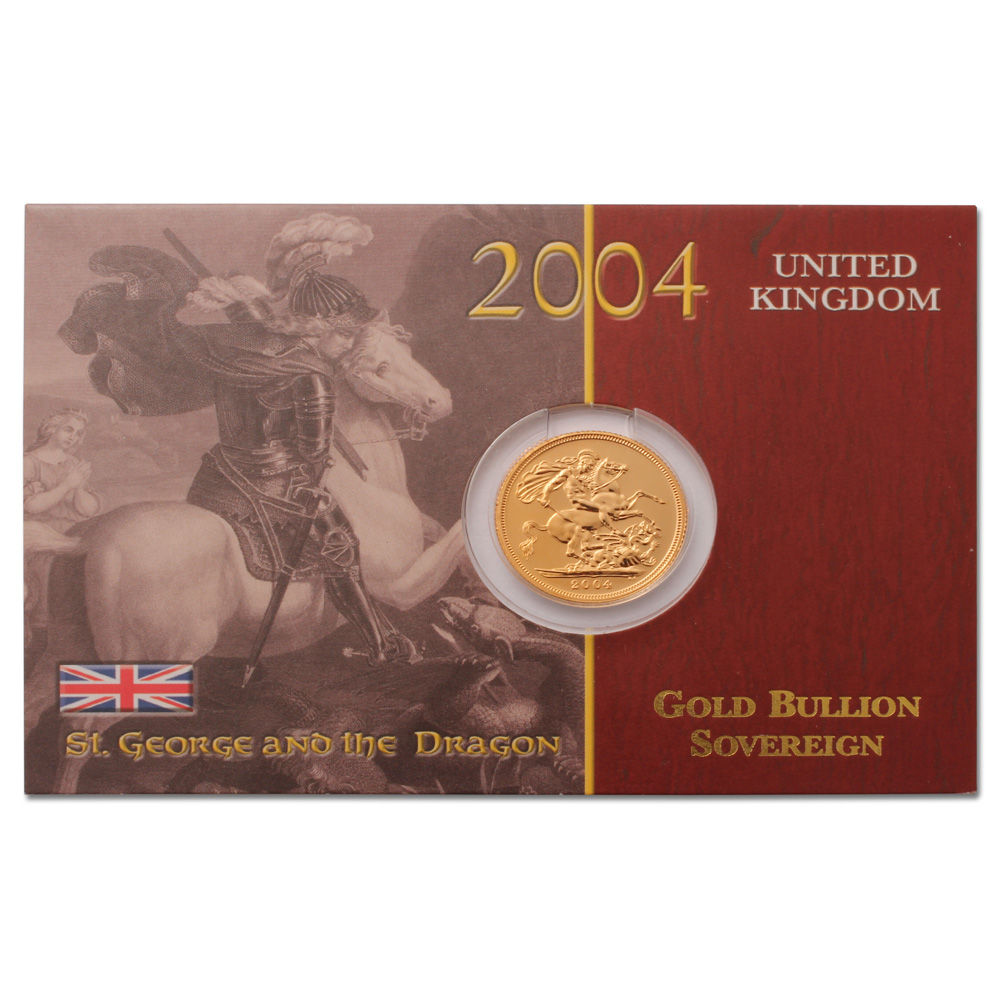 2004 Gold Sovereign in Presentation Packaging