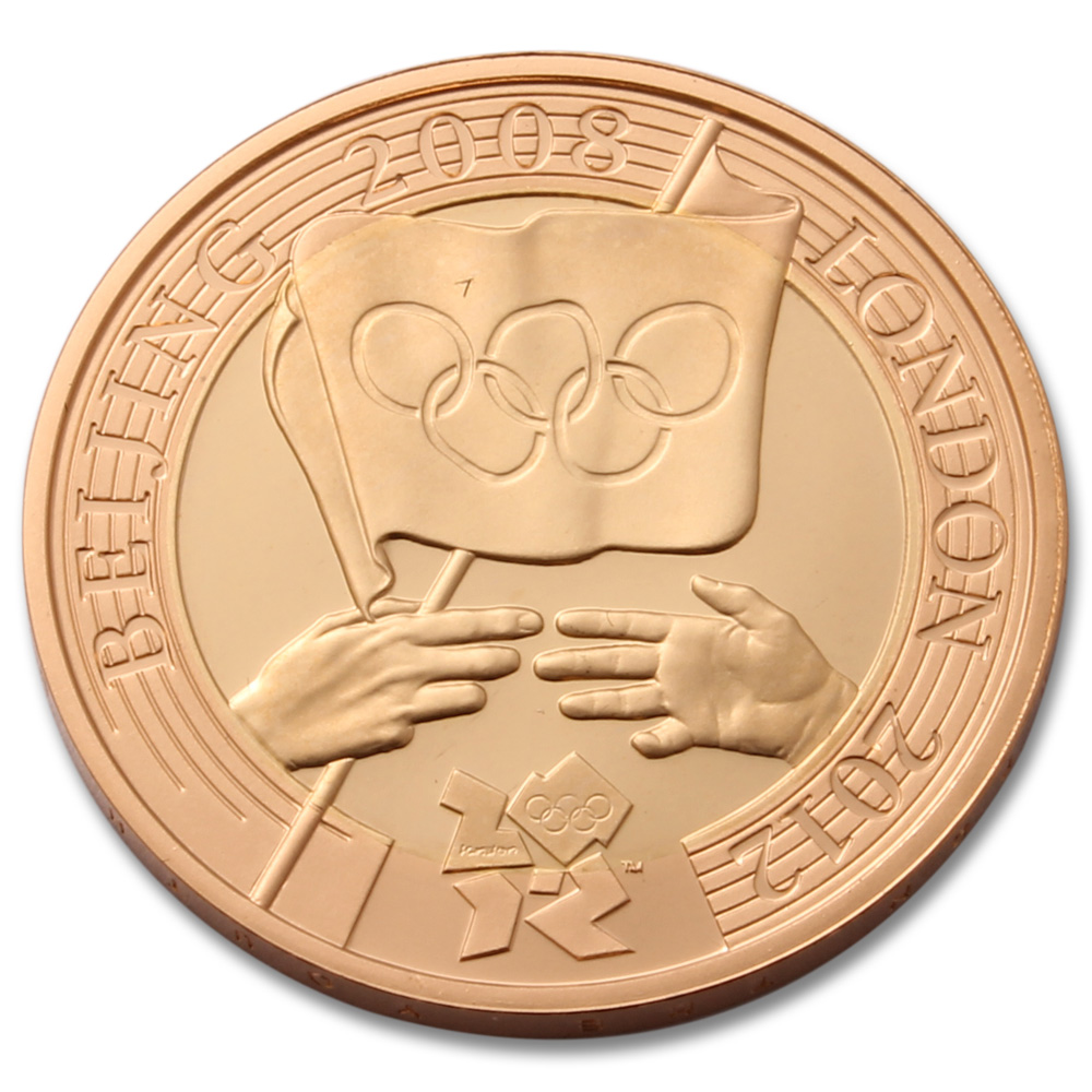 2008 Olympic Games Handover Ceremony Gold Proof £2 Coin