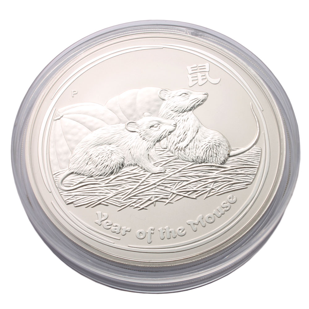 2008 Year Of The Mouse 1kg Silver Coin