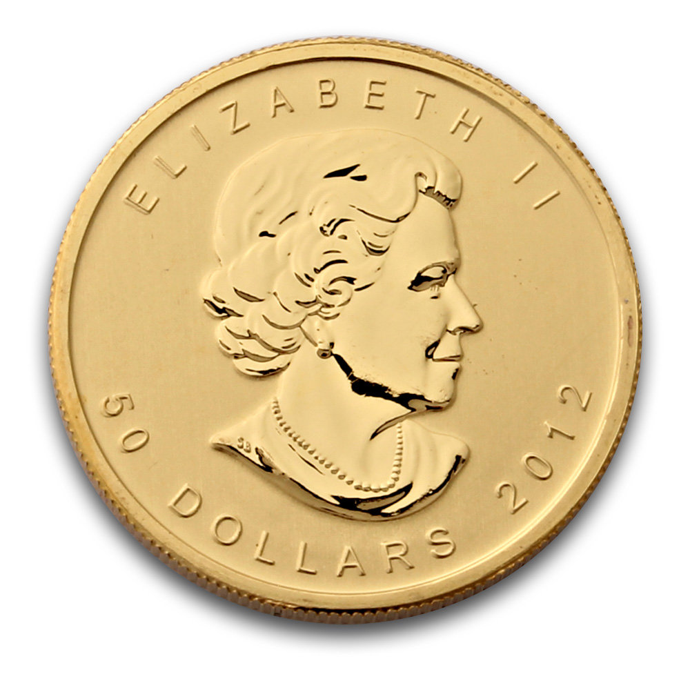 2012 Canadian 1oz Maple Leaf Gold Coin