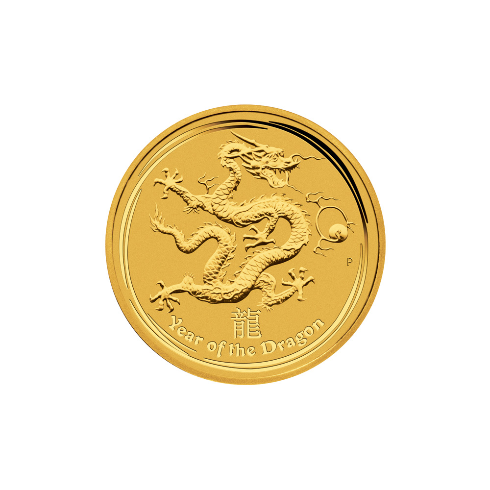 2012 Year of the Dragon 1/10th oz Gold Coin