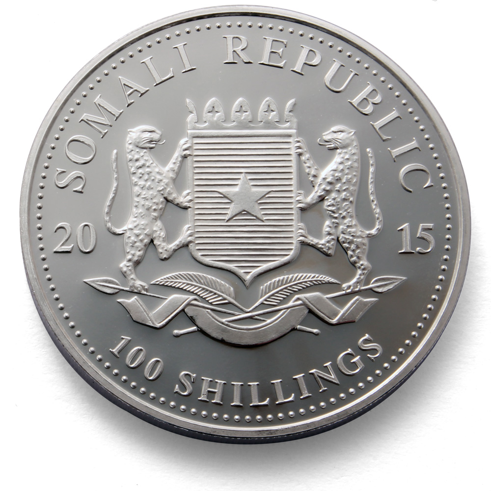 Somalia Elephant African Wildlife Series 1oz Silver Coin