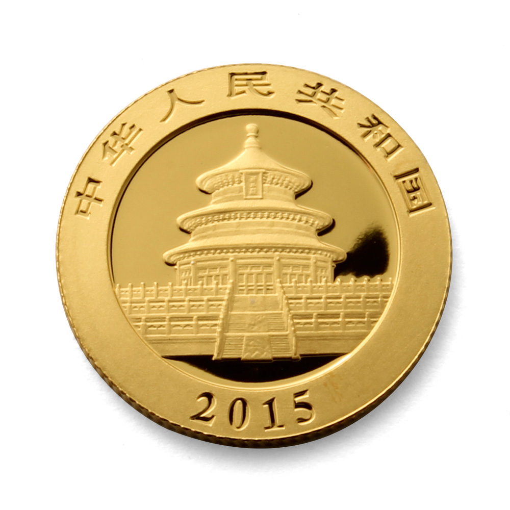 2015 Chinese Panda 1/10th oz Gold Coin
