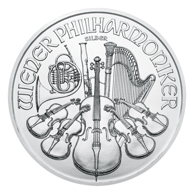 2017 1 oz Austrian Philharmonic Silver Coin