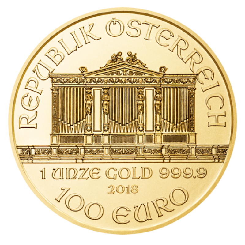 2018 1oz Philharmonic Gold Coin (Austria)