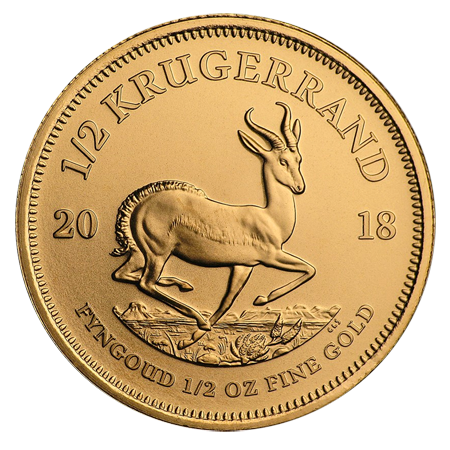 2018 1/2 Krugerrand Gold Coin