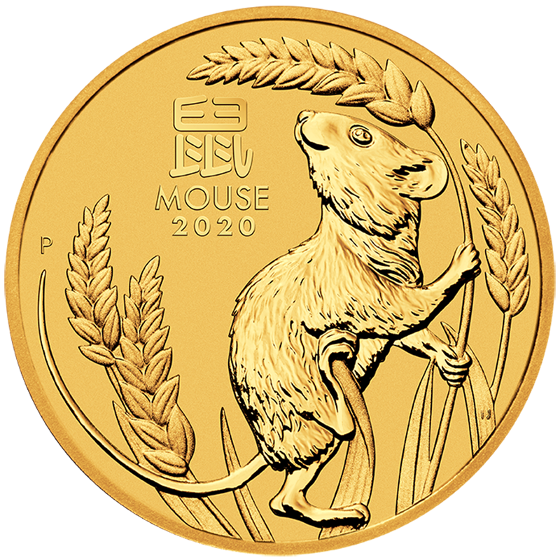 2020 1/4oz Lunar Mouse Gold Coin - Perth Mint