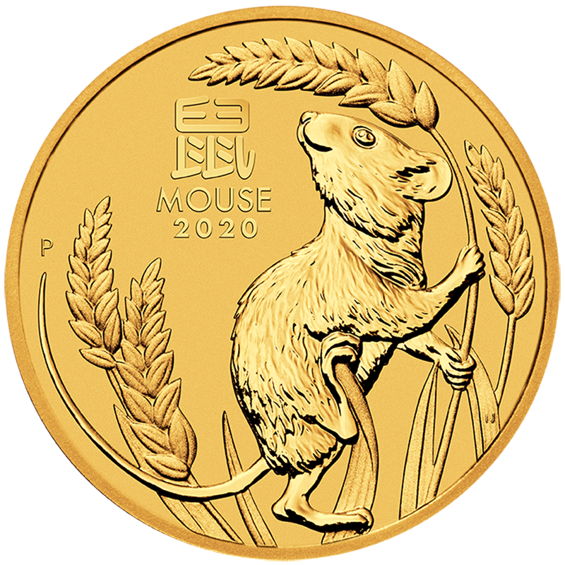 2020 1oz Lunar Mouse Gold Coin - Perth Mint