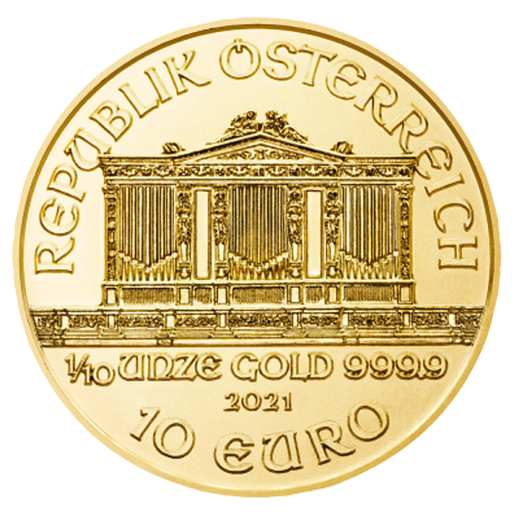 2021 1/10oz Philharmonic Gold Coin | Austrian Mint