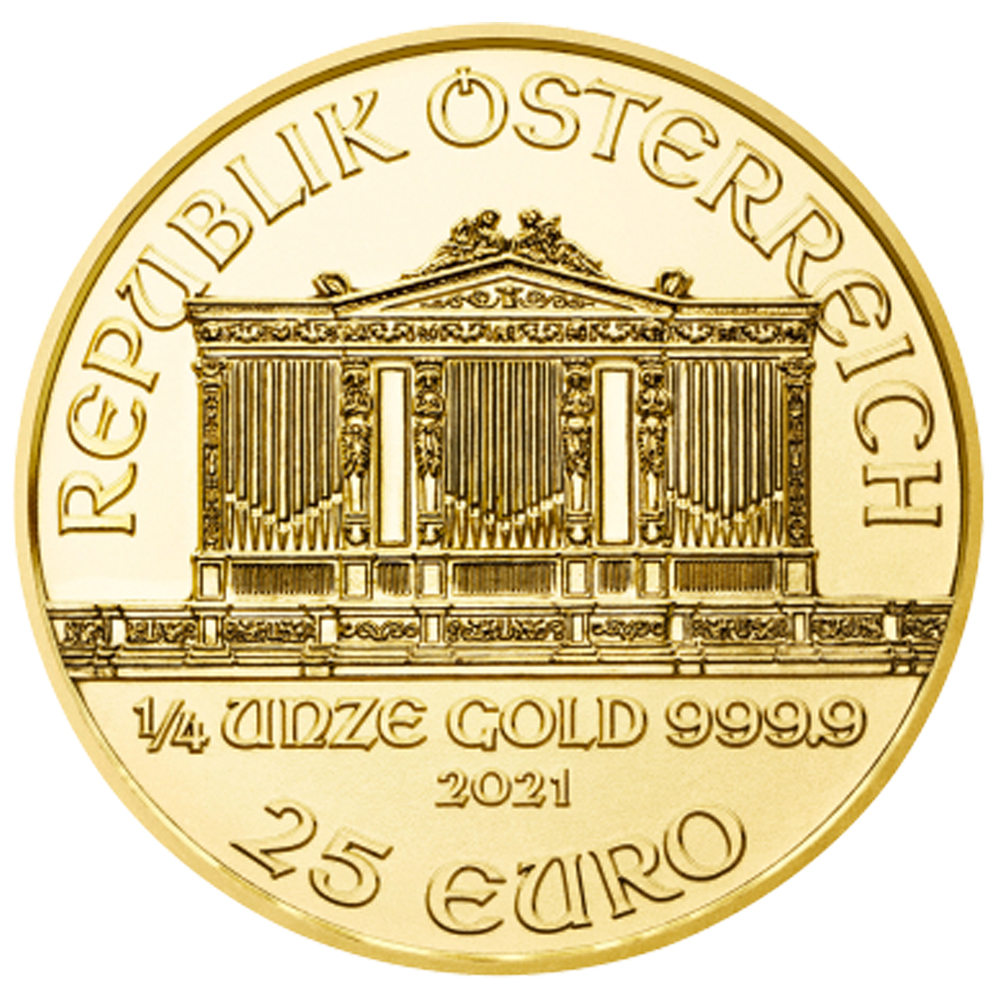 2021 1/4 oz Austrian Philharmonic Gold Coin