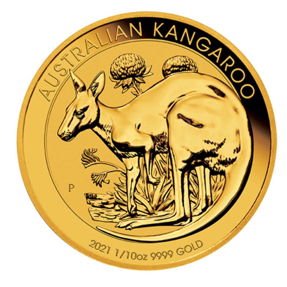 2021 1/10oz Gold Nugget Kangaroo Coin | Perth Mint