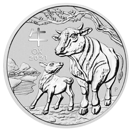 2021 5 oz Lunar III Ox Silver Coin | Perth Mint | Pre-Order