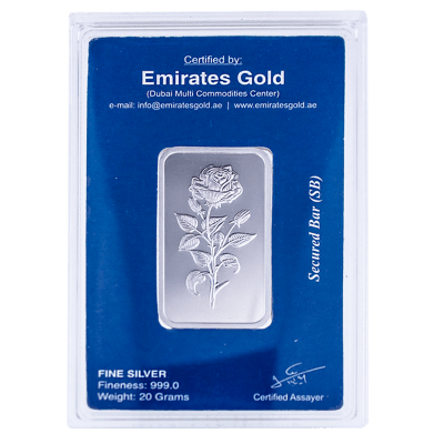 Emirates 20 gram Boxed Silver Bar