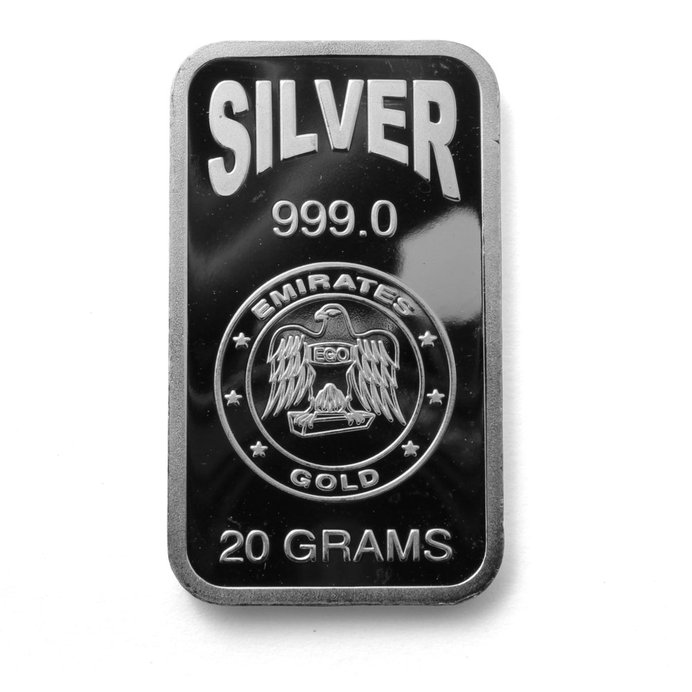Emirates 20 gram Blister Pack Silver Bar (2 Pack)
