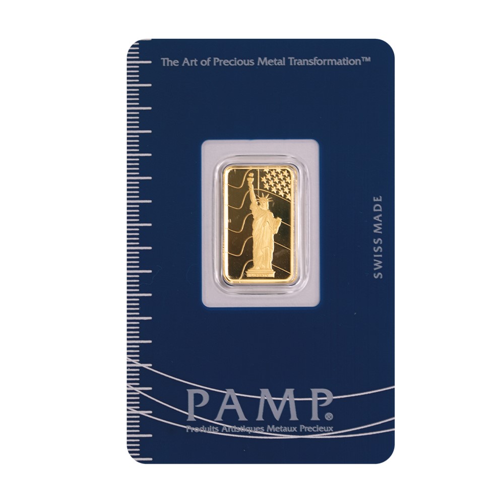 2.5g Gold Bar | PAMP 'Statue of Liberty'