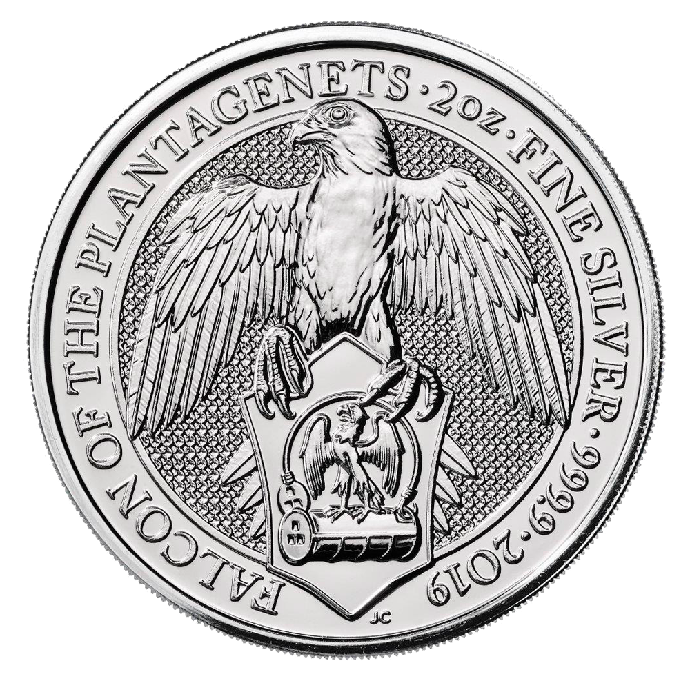 2019 Queen's Beasts Falcon 2oz Silver Coin