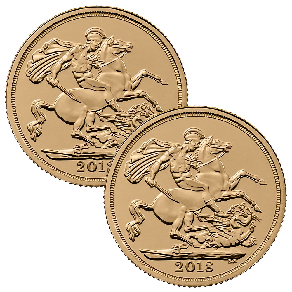 2x 2019 Gold Full Sovereign Bundle | The Royal Mint