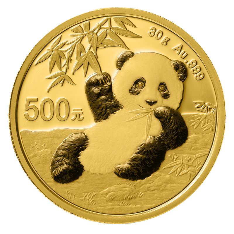 2020 30 Gram Chinese Panda Gold Coin