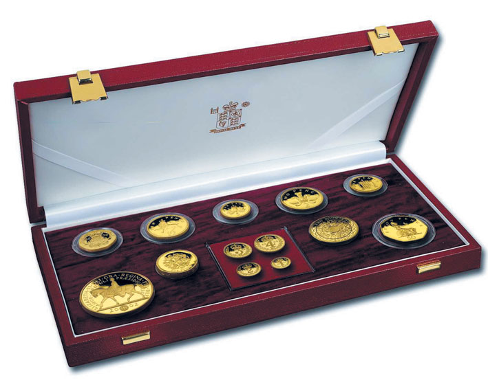2002 Golden Jubilee Gold Coin Set