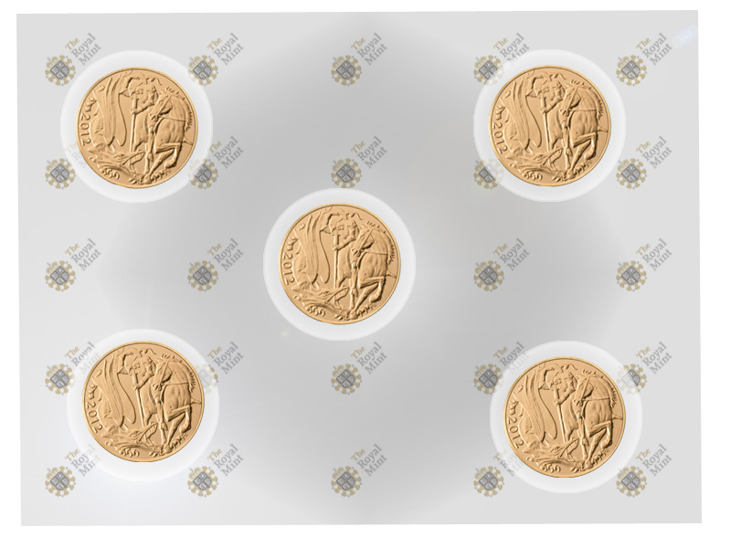 2012 Gold Sovereign Discount 5x Multi-Pack