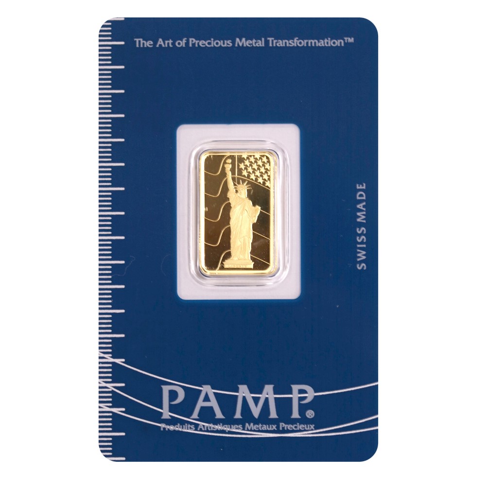 5g Gold Bar | PAMP 'Statue of Liberty'