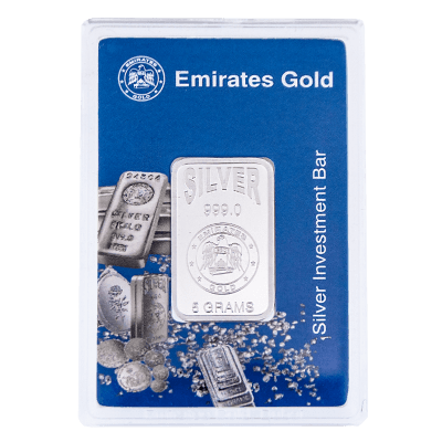 Emirates 5 gram Boxed Silver Bar