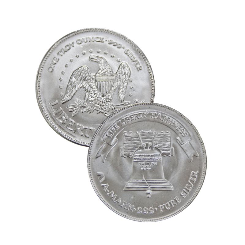 CLEARANCE - 20 x 1oz A-Mark Silver 'Liberty Bell' Round