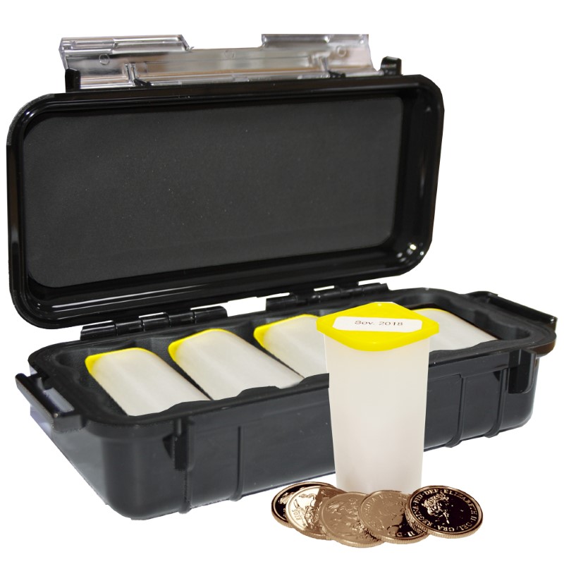 125x 2018 Gold Sovereign Peli Micro Case Bundle