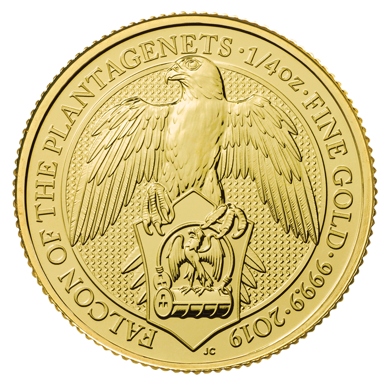 2019 1/4oz Gold Queen's Beast Falcon