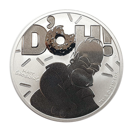 2019 Homer Simpson 1oz Silver Coin