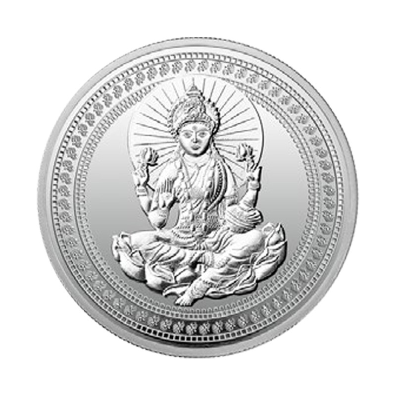 1oz Goddess Laxmi Silver Round Antique Design in Gift Box