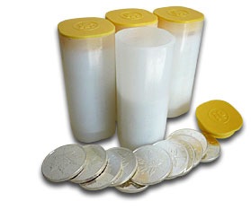 Tube of 25 Silver Maple Leaf 1 oz Coins