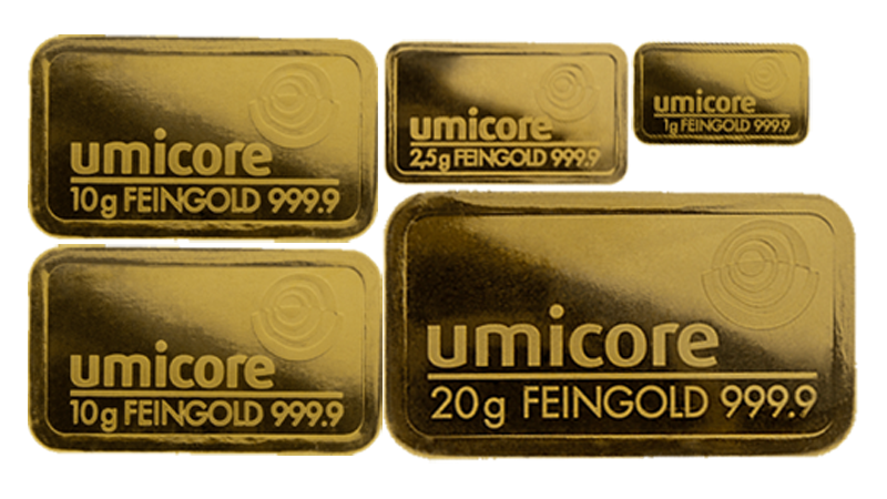 CLEARANCE - Umicore Gold Bar - Starter Investment Bundle