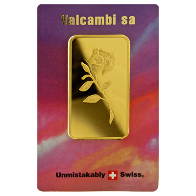 100g Gold Bar - Valcambi Boxed Certified