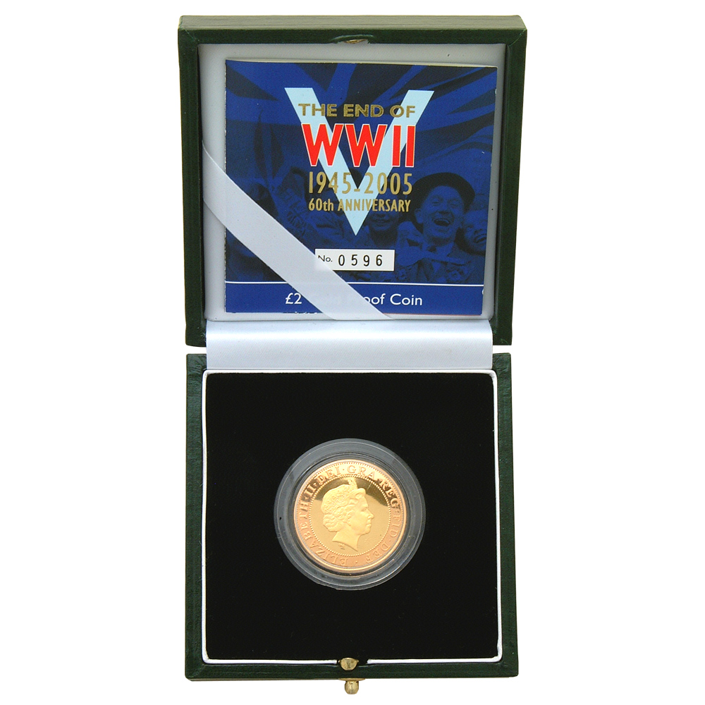 WWII 60th Anniversary £2 Gold Coin