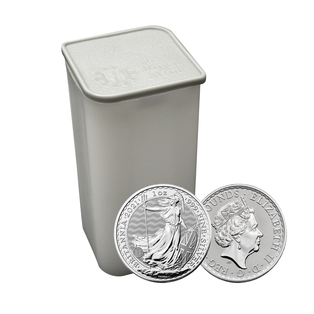 2021 25 x 1oz Silver Britannia