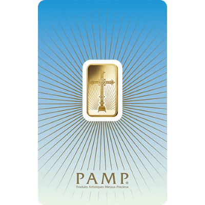 5g Gold Bar | PAMP 'Faith' Romanesque Cross