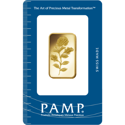 20g Gold Bar | PAMP Rosa Certicard