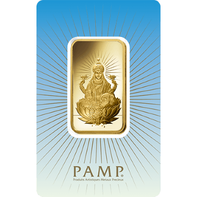 PAMP 'Faith' Lakshmi 1 Ounce Gold Bar