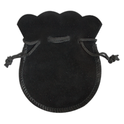 Small Black Velvet Coin Pouch