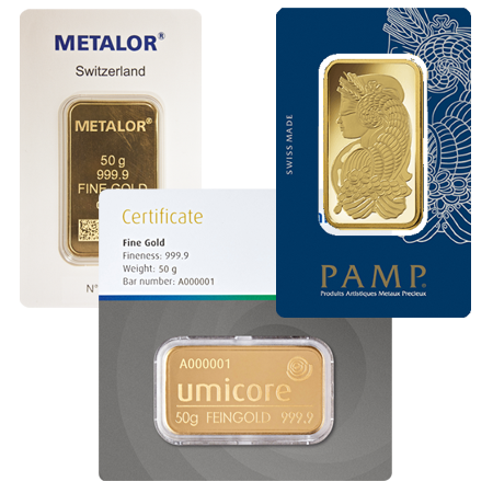 50g Gold Bar Our Choice - Brand New