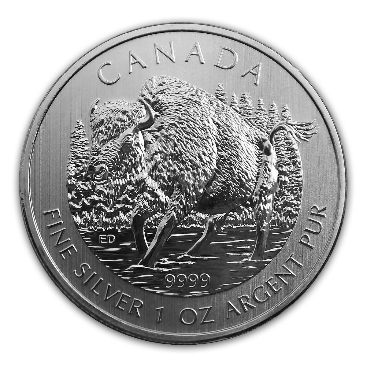 Canadian 1oz Silver Bison Coin