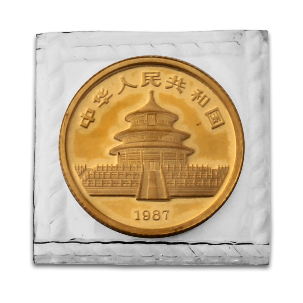 Chinese Panda 1/10 oz Gold Coin (Mixed Year)
