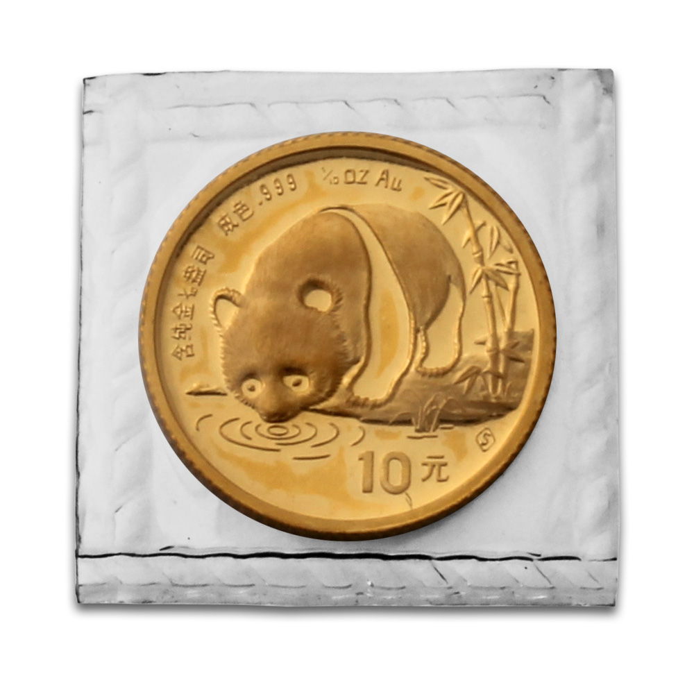 Chinese Panda 1/10 oz Gold Coin (Mixed Year)