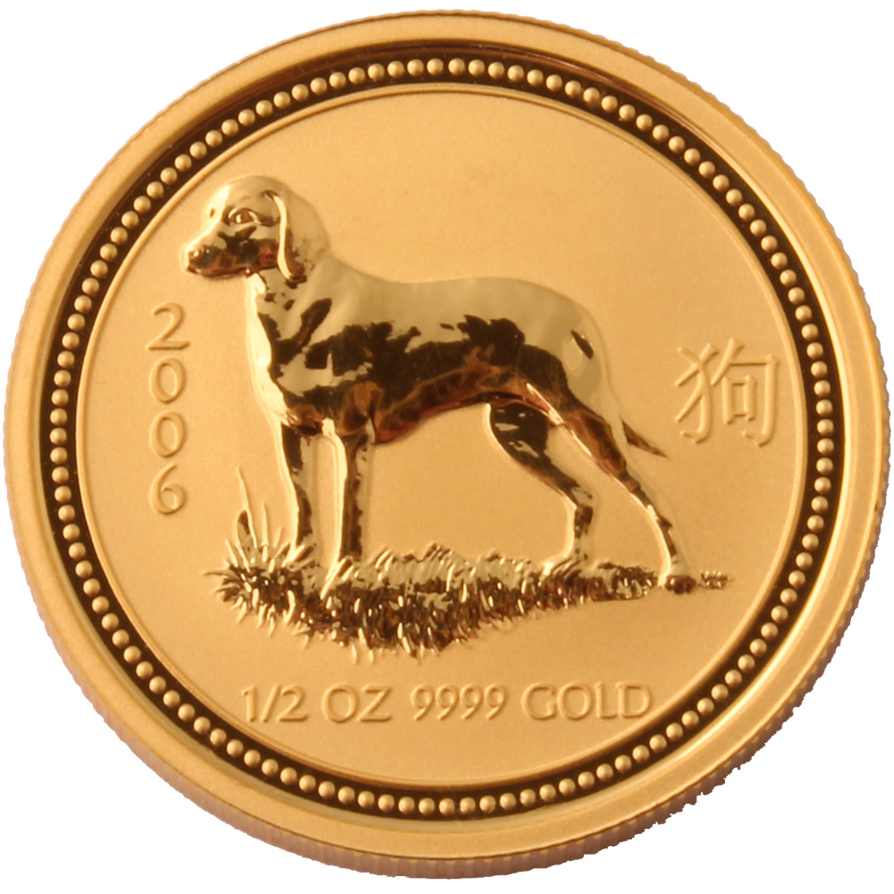 2006 1/2oz Dog Australian Gold Coin