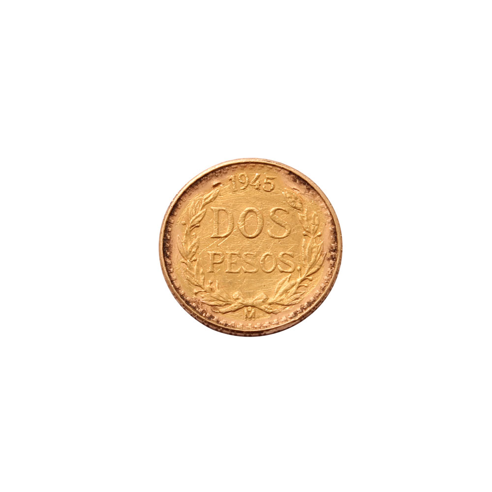 Mexican 1945 Dos Pesos Gold Coin