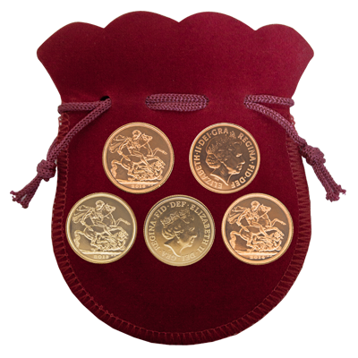 Investment Bundle - 5 x Queen Elizabeth II Gold Sovereigns