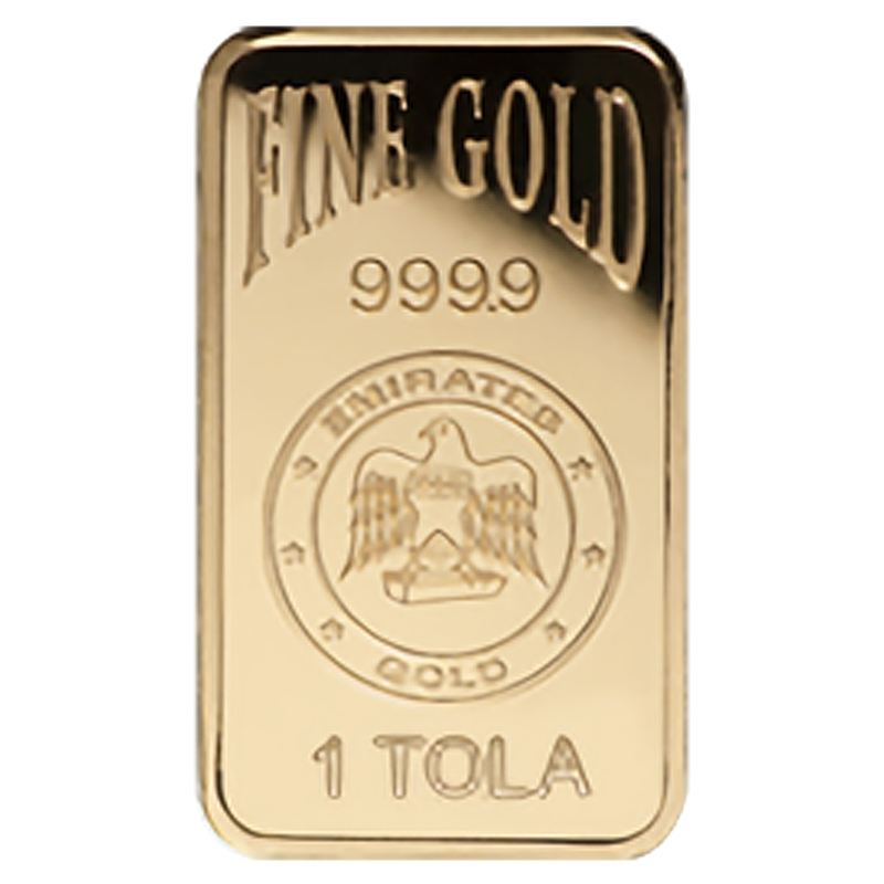 1 Tola Gold Bar - Emirates Gold Blister Pack