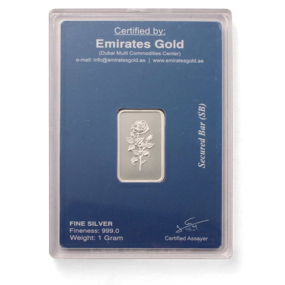 Emirates 1 gram Boxed Silver Bar