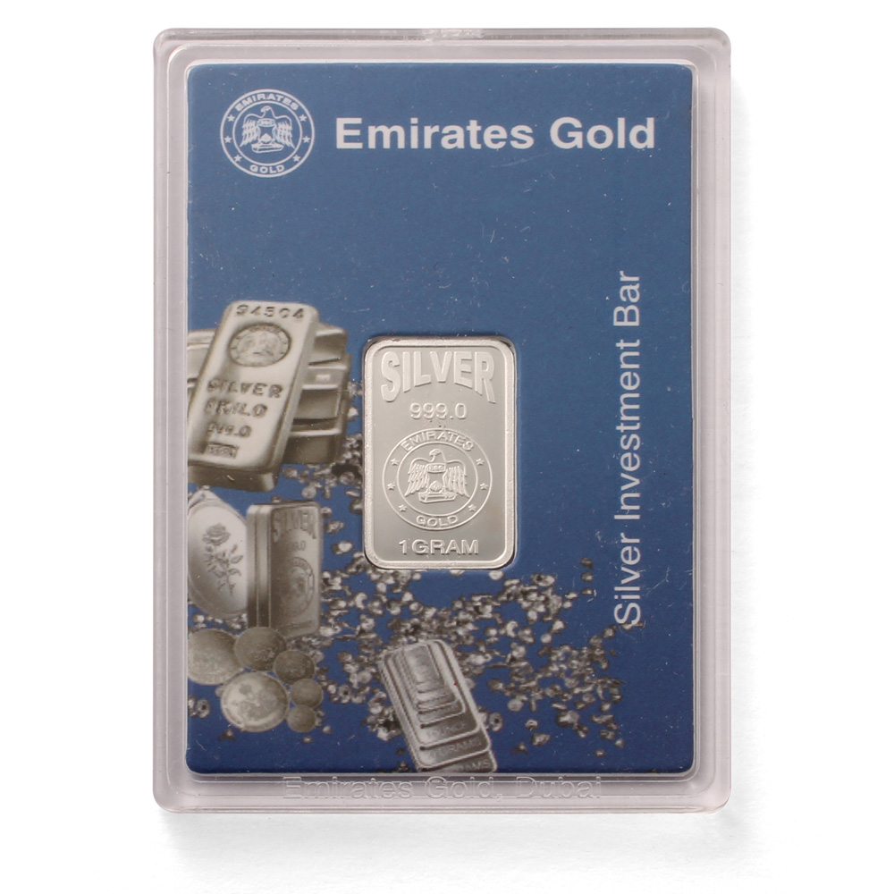 Emirates 1 gram Boxed Silver Bar